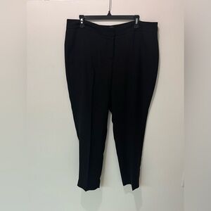 Talbots / NWOT / Black Office Straight Leg Lined Dress Pants / Trousers / 16 P
